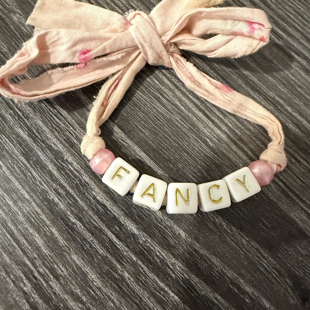 LoveShackFancy Pink and Gold Kids Bracelet